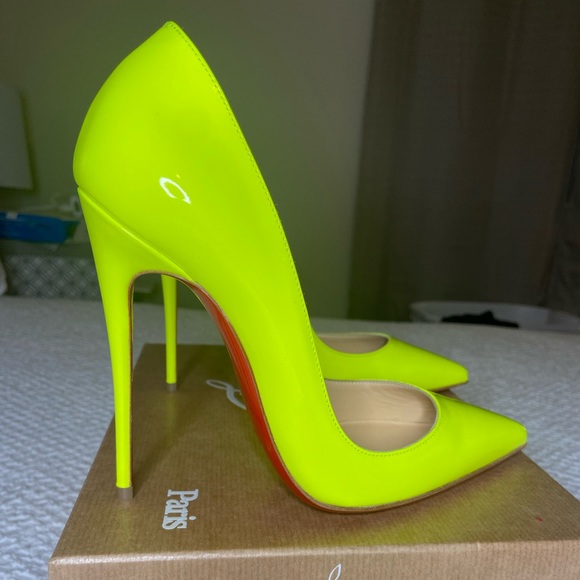 Christian Louboutin Shoes - Mint Condition - So Kate (Neon Slime) Never Worn